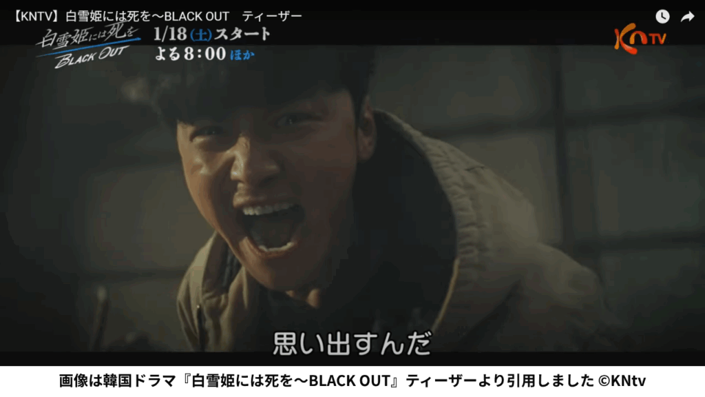 画像は韓国ドラマ『白雪姫には死を～BLACK OUT』ティーザーより引用しました ©KNtv