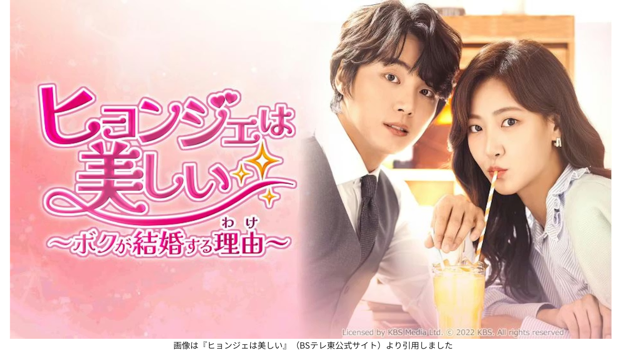 画像は『ヒョンジェは美しい』（BSテレ東公式サイト）より引用しました