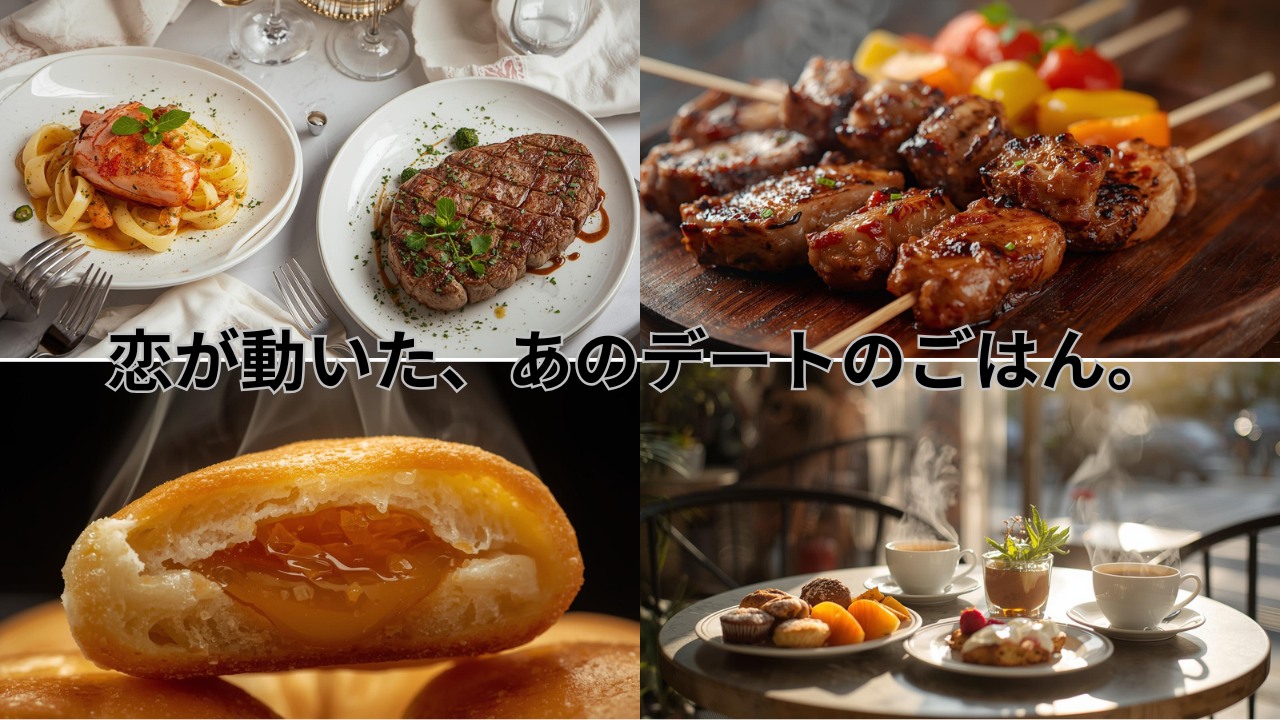 恋が動いた、あのデートのごはん。
