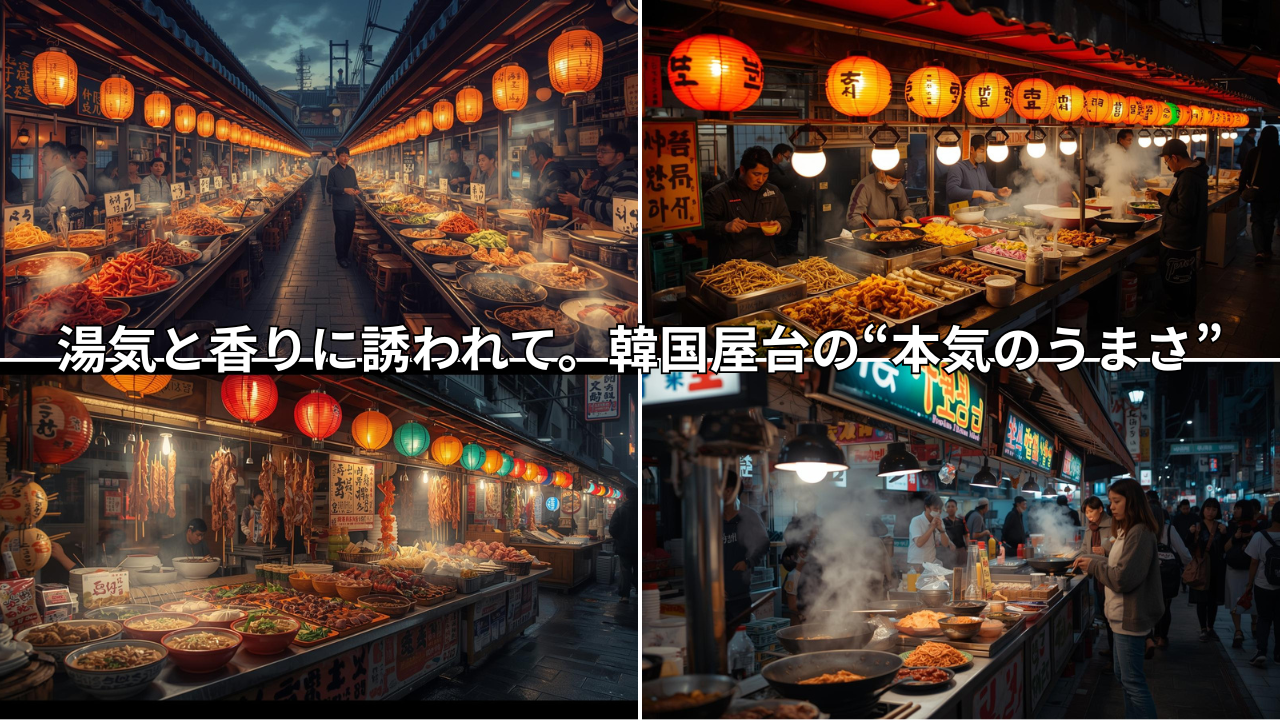 湯気と香りに誘われて。韓国屋台の“本気のうまさ”。