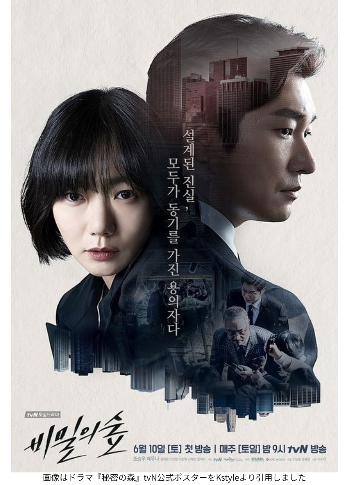 画像はドラマ『秘密の森』tvN公式ポスターをKstyleより引用しました