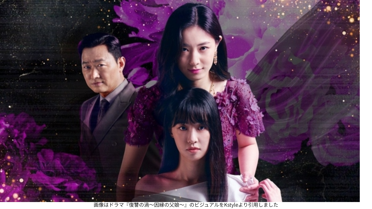 画像はドラマ『復讐の渦～因縁の父娘～』のビジュアルをKstyleより引用しました